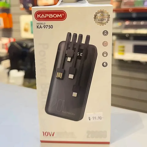 Power bank de alta capacidade com quatro cabos